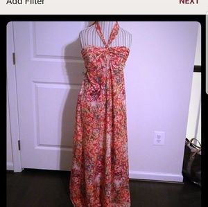 Convertable floral maxi dress